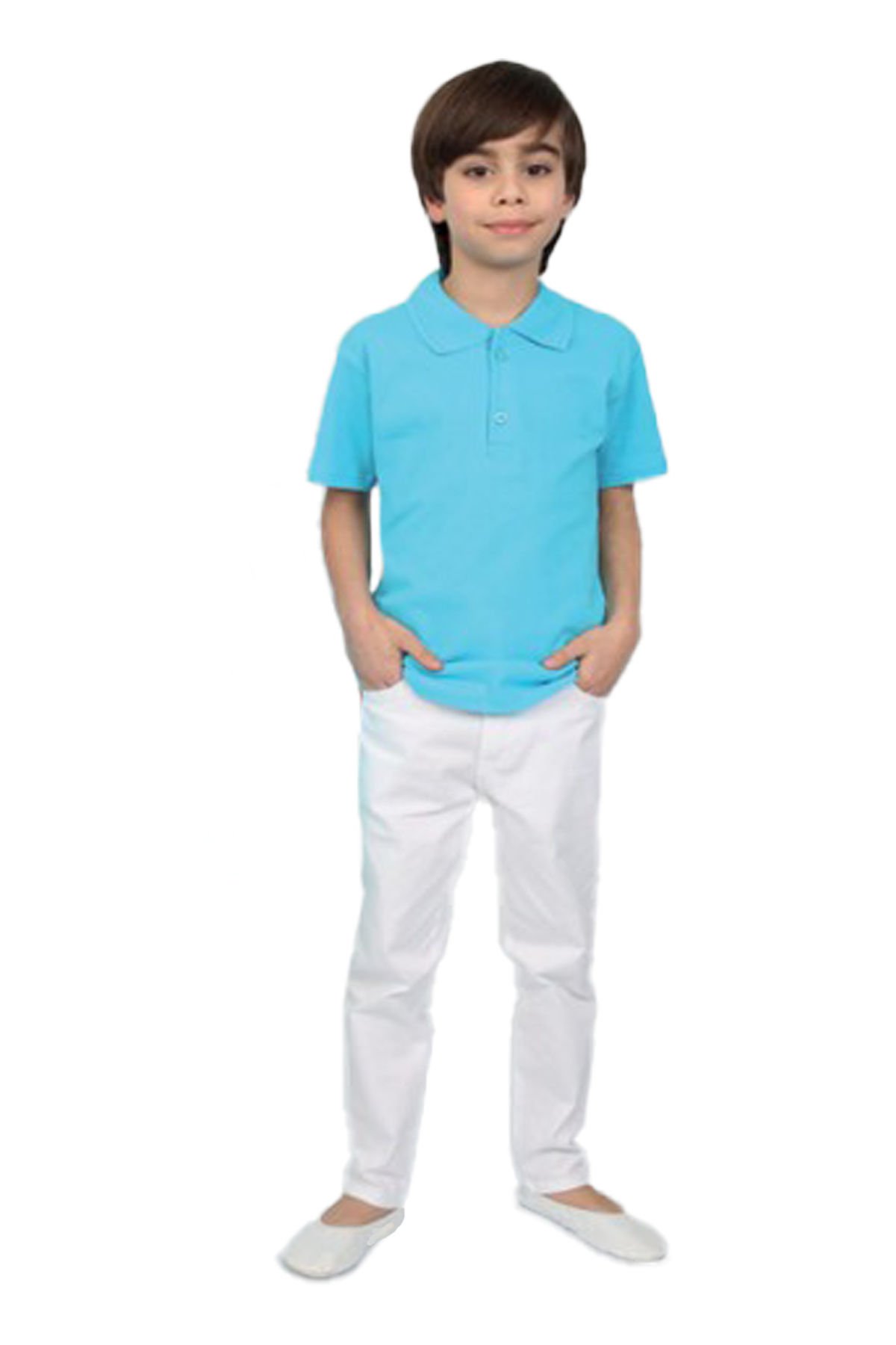 POLO YAKA TİŞÖRT BEYAZ PANTOLON