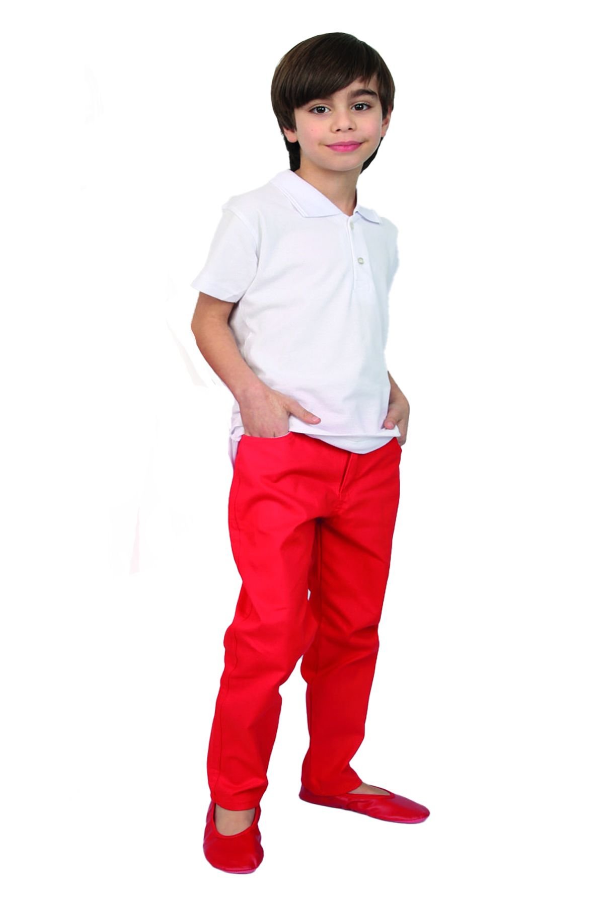 BEYAZ POLO YAKA TİŞÖRT PANTOLON