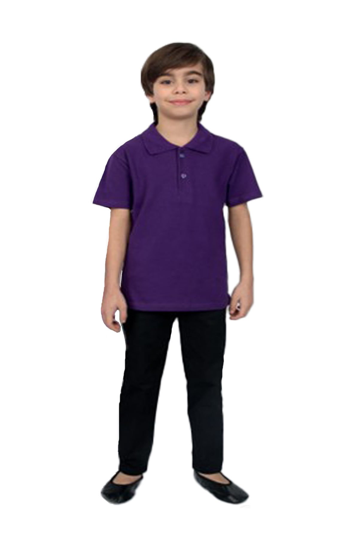 MOR POLO TİŞÖRT SİYAH PANTOLON