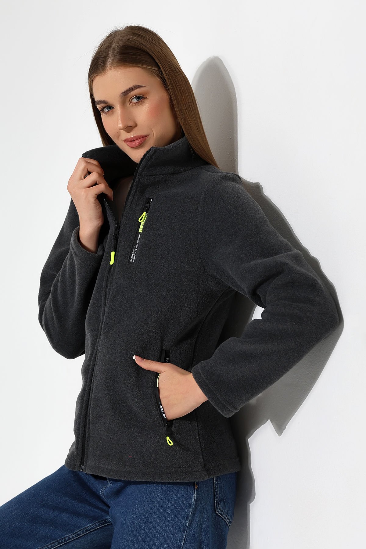 FERMUARLI KADIN POLAR HIRKA