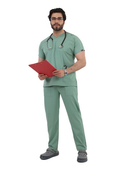 Mint Yeşili Dr Greys Yarasa Kol Üniforma Takımı