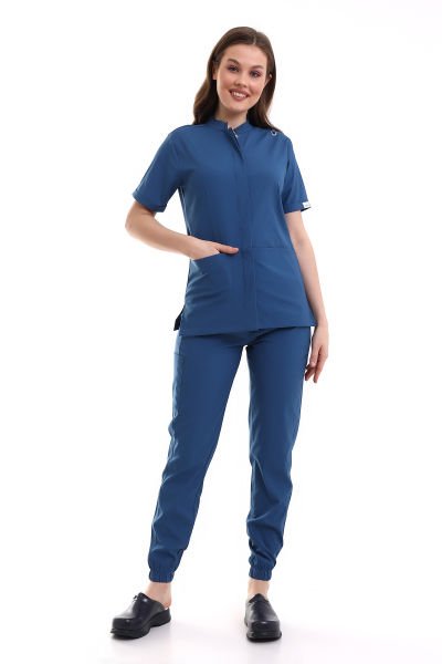 ÇITÇITLI  KADIN LİKRALI JOGGER SCRUBS TAKIMI