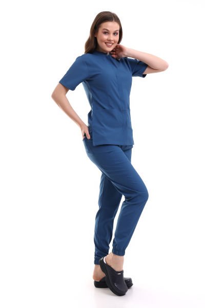 ÇITÇITLI  KADIN LİKRALI JOGGER SCRUBS TAKIMI