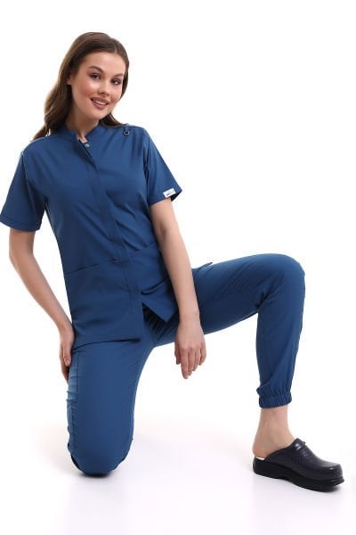ÇITÇITLI  KADIN LİKRALI JOGGER SCRUBS TAKIMI