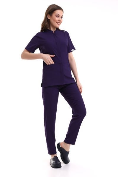ÇITÇITLI KADIN LİKRALI SCRUBS TAKIMI
