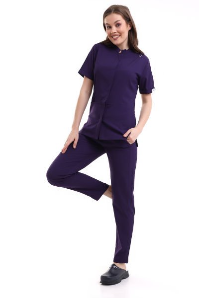 ÇITÇITLI KADIN LİKRALI SCRUBS TAKIMI