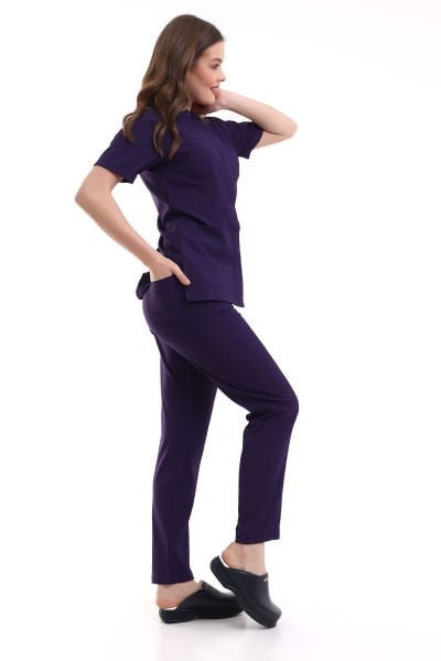 ÇITÇITLI KADIN LİKRALI SCRUBS TAKIMI
