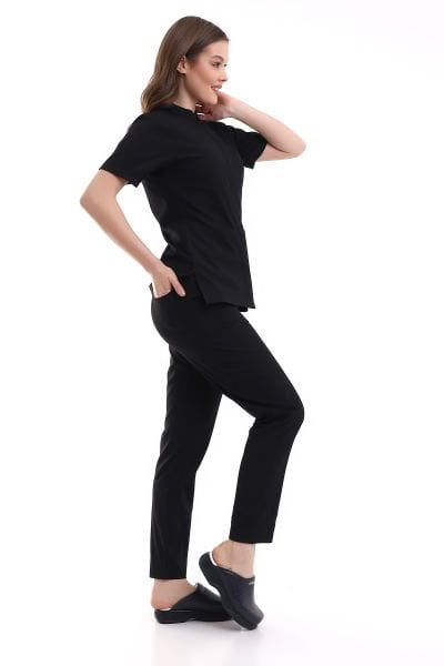 KADIN ÇITÇITLI LİKRALI SAĞLIKÇI ÜNİFORMA SCRUBS