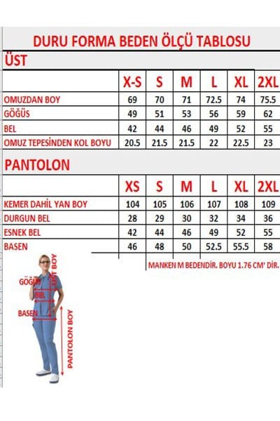 Yeşil Çıtçıtlı Polo Yaka Doktor hemşire Scrubs Takımı