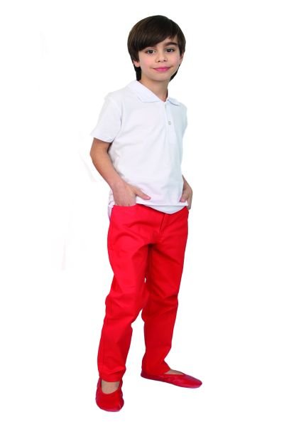 BEYAZ POLO YAKA TİŞÖRT PANTOLON