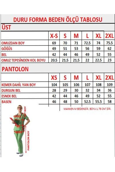 Kırmızı Likralı Yaka Kuşgözü ve Biye Detaylı Kadın Scrubs Takımı