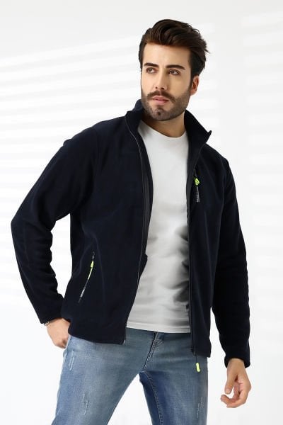 ERKEK LACİVERT POLAR HIRKA
