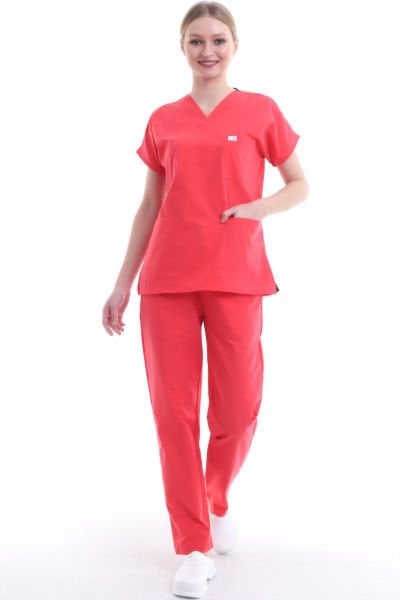 TERİKOTON DOKTOR TAKIM,HEMŞİRE TAKIM,SAĞLIKÇI GİYİMİ,SCRUBS FORMA,DOKTOR FORMA,VETERİNER FORMA