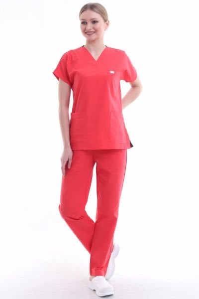 TERİKOTON DOKTOR TAKIM,HEMŞİRE TAKIM,SAĞLIKÇI GİYİMİ,SCRUBS FORMA,DOKTOR FORMA,VETERİNER FORMA